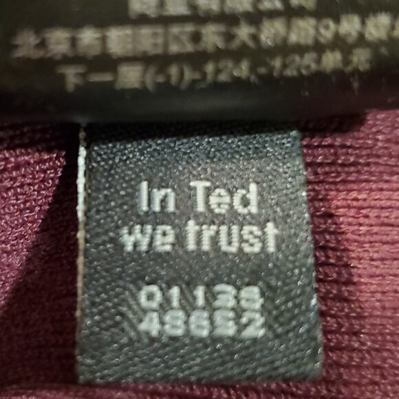 Ted Baker London Dorlean Scallop Trim Skater Dress In Burgundy Sz  4 US supposed - Picture 8 of 11